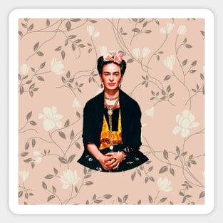 Frida Kahlo - The Rose Flower of Feminism Sticker